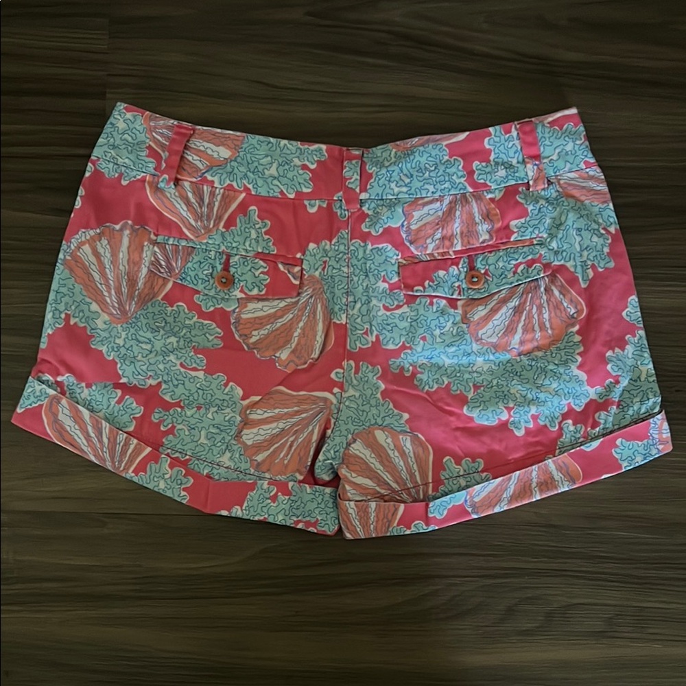 Vibrant Pink and Blue Women's Shorts - Picture 2 of 2